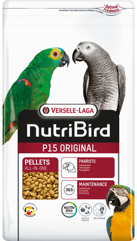 NutriBird P15 Pellets for Parrots 1kg/2.2lbs